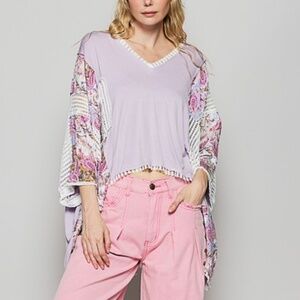 Lavender Paisley Women's Top